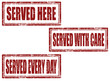 Set of stamps