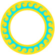 Déco soleil, vagues