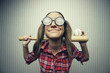 Nerdy woman