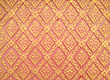 abstract golden-red lai-Thai style square-sameless pattern art