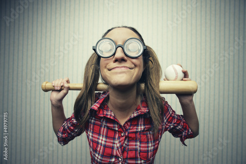 Photo: Nerdy woman Nerdy woman