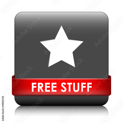 Illustration: FREE STUFF Web Button (trial shopping offers specials internet) FREE STUFF Web Button (trial shopping offers specials internet)