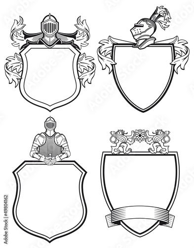 Vector: Ritter Schilder und Wappen Ritter Schilder und Wappen