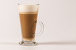 Latte coffee isolated on white 