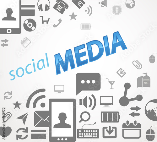 Vector: Social media abstract icons Social media abstract icons