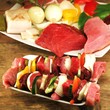 Grillzeit - Zutaten für Fleischspiesse mit Gemüse