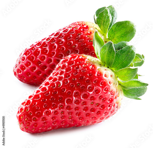 Photo: Strawberry. Strawberries Isolated on a White Background Strawberry. Strawberries Isolated on a White Background