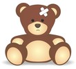 Vektor: hurt teddy bear hurt teddy bear