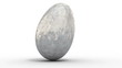 rolling metal ball morphs into a soccer ball. 3d animation