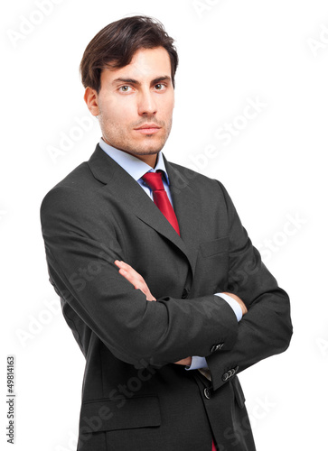 Photo: Businessman isolated on white Businessman isolated on white
