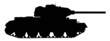 Silhouette eines Panzers