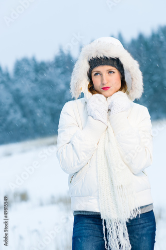 Photo: Woman and winter Woman and winter
