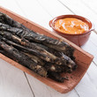 Traditional roasted calsots
