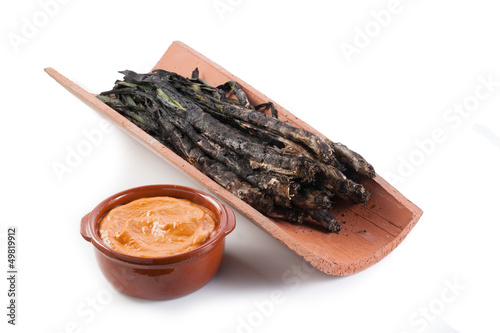 Photo: Traditional roasted calsots Traditional roasted calsots