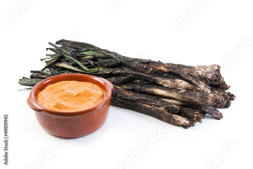 Photo: Traditional roasted calsots Traditional roasted calsots