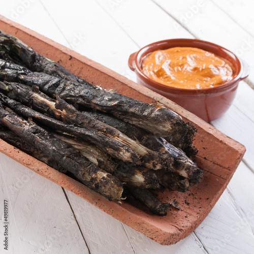 Photo: Traditional roasted calsots Traditional roasted calsots