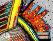 abstract art digital painting, vector version
