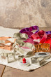 Foto: Cookie or biscuit cutters on a white cloth Cookie or biscuit cutters on a white cloth