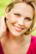 Beautiful blond woman portrait