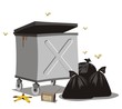 Open Dumpster