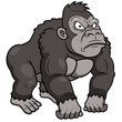 illustration of Gorilla Cartoon