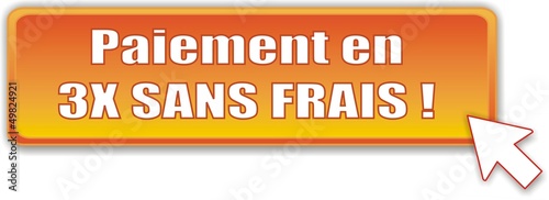 Vector: bouton paiement en 3x sans frais bouton paiement en 3x sans frais