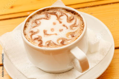 Photo: Morning Cup cappuccino with smile Morning Cup cappuccino with smile