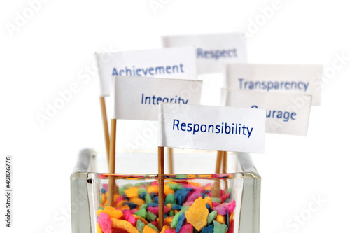 Photo: Business core value, Business strategy, Key success factor, Miss Business core value, Business strategy, Key success factor, Miss