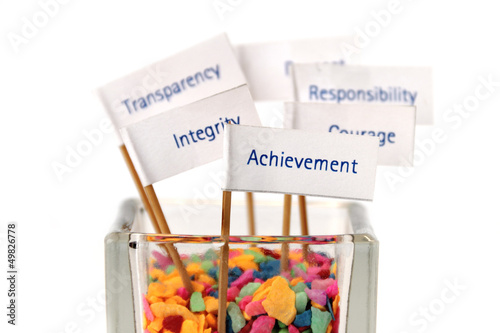 Photo: Business core value, Business strategy, Key success factor, Miss Business core value, Business strategy, Key success factor, Miss