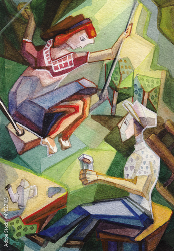 Illustration: Entertainments on a summer residence Entertainments on a summer residence