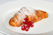 croissant with cranberries and sugar