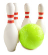 Foto: Bowling ball and bowling pin Bowling ball and bowling pin