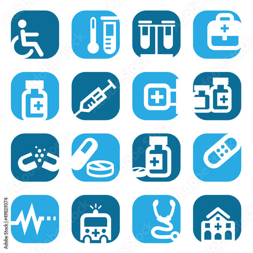 Vector: color medical icons color medical icons