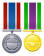 Military style medals