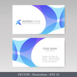 Business Card Set. Vector illustration. EPS10