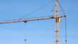 Lifting construction crane. construction site 