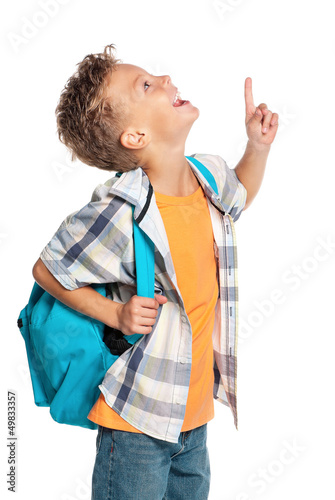Photo: Boy with backpack Boy with backpack