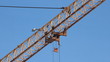 Lifting construction crane. construction site 