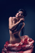 woman in rose