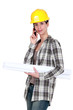 Engineer on a construction site