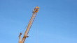 Lifting construction crane. construction site 
