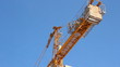 Lifting construction crane. construction site 