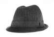 Isolated gray felt hat