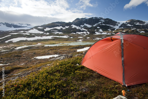 Photo: Zelten in der Hardangervidda Zelten in der Hardangervidda