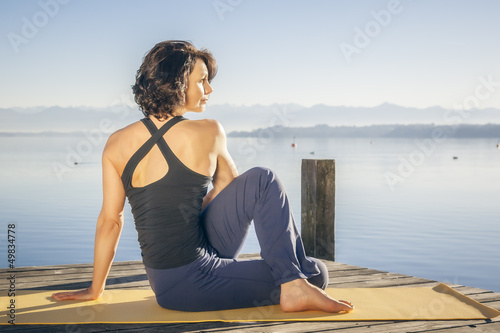 Photo: yoga woman yoga woman