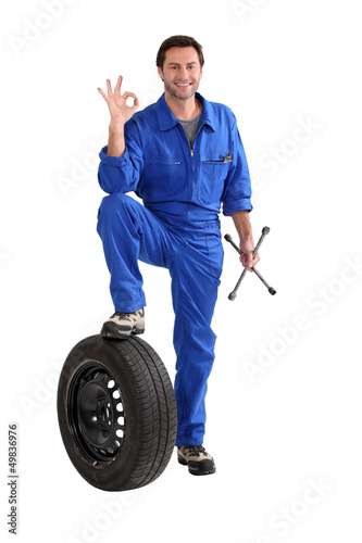 Photo: portrait a mechanic portrait a mechanic
