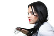beautiful woman with long hair
