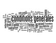 Nuage de Tags "CONDITIONS GENERALES" (vente utilisation bouton)