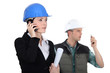 businesswoman and craftsman
