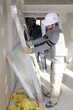 Worker installing new windows